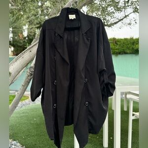 Mason Women's Black Oversized Trench Coat